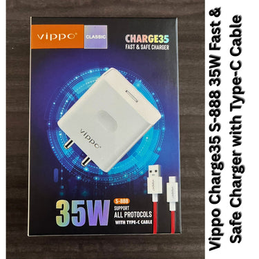 Vippo Charge35 S-888 35W Fast & Safe Charger with Type-C Cable | OGdeal